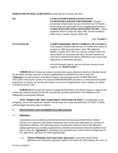 6+ Debenture Agreement Template - PDF, DOC, Google Docs, Pages