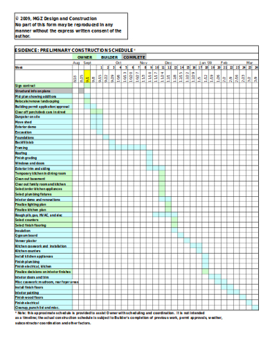 12+ FREE Construction Timeline Templates - Google Docs, Word, Pages, PDF