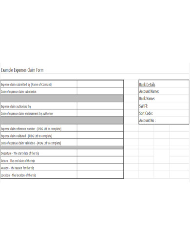 detailed travel allowance claim form template