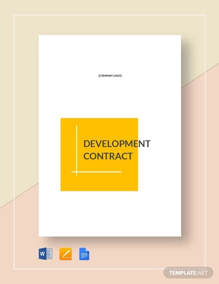 development contract template