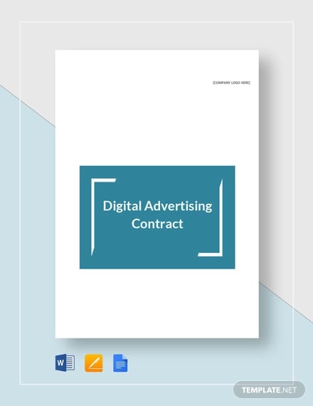 digital advertising contract template