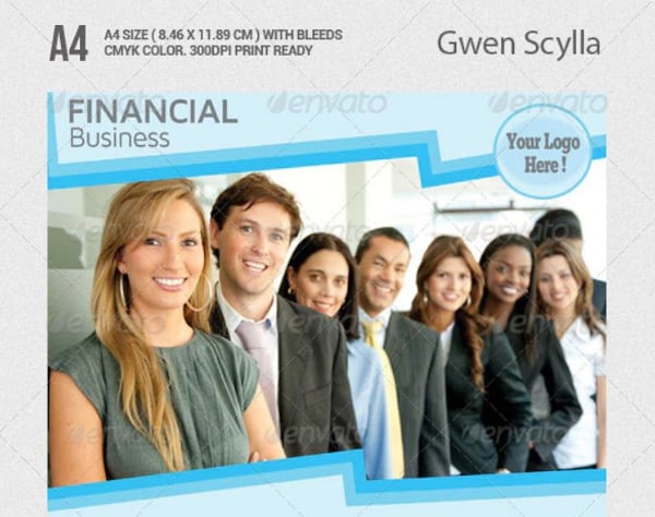 editable financial flyer template
