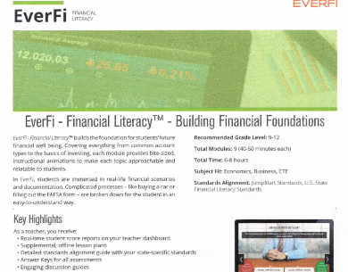 editable financial literacy flyer template