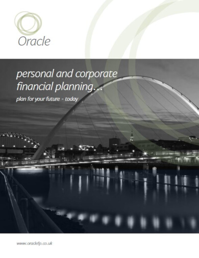 editable financial planning brochure