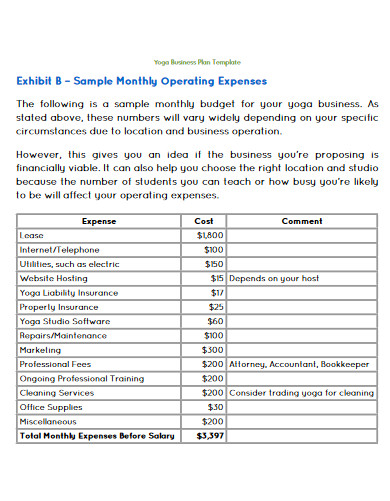 9+ Fitness Center Budget Templates - PDF