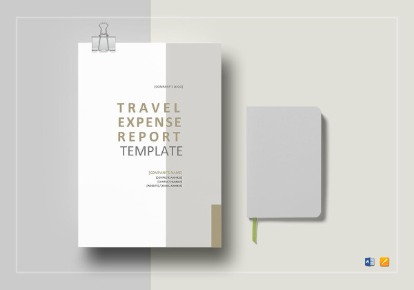 elegant travel expense report template