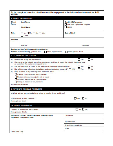 8+ Equipment Evaluation Templates - PDF, DOC | Free & Premium Templates