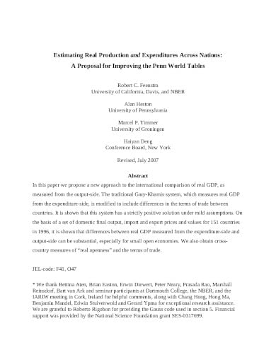 estimate proposal example in pdf