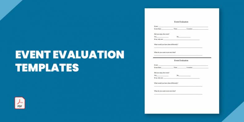 18+ Event Evaluation Templates
