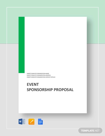 Sponsorship Proposal Template - Free 39+ Word, Excel, PDF Format Download