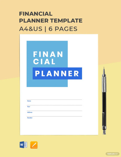 family financial planner template