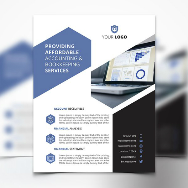 financial-accounting-bookkeeping-flyer-design