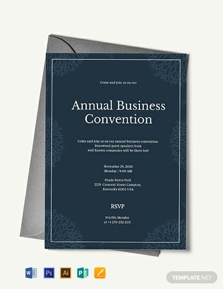 financial business event invitation template