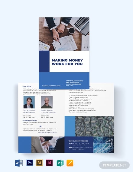 financial-services-bi-fold-brochure-template