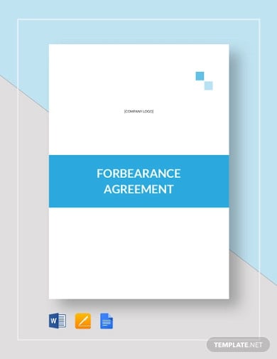 forbearance agreement template