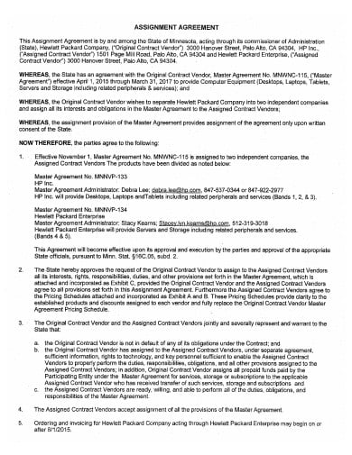 formal assignment agreement template