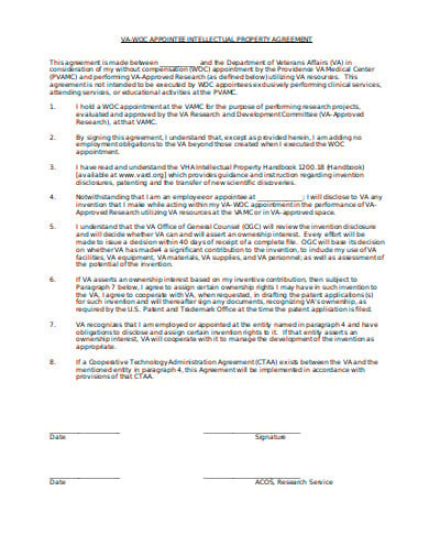 formal intellectual property agreement template
