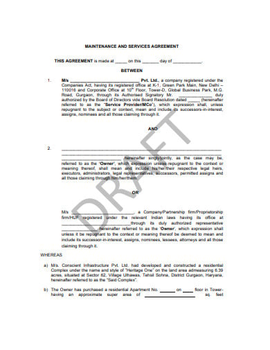 formal-maintenance-agreement-template