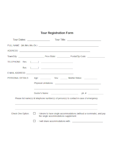 10+ Travel Agency Form Template - PDF