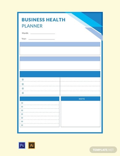 free-business-health-planner-template