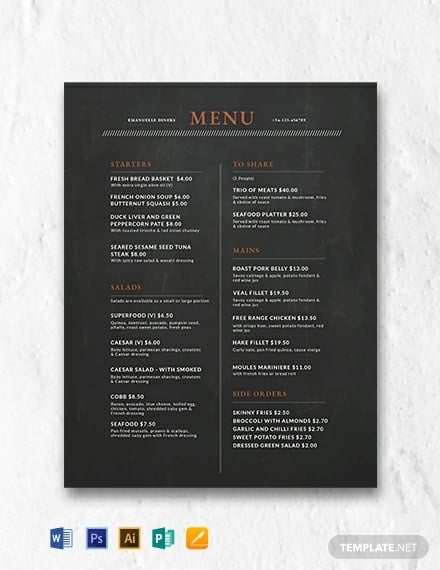 free-chalkboard-menu-design-template
