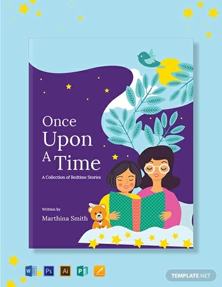free childrens book cover template