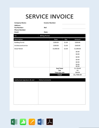 14 free construction invoice templates google docs