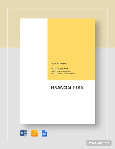 free financial plan template