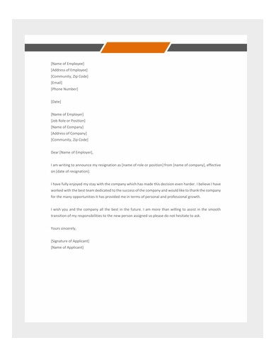 9+ Job Resignation Templates in Google Docs | Word | Pages | PDF