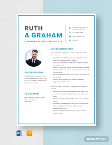 free job resume template