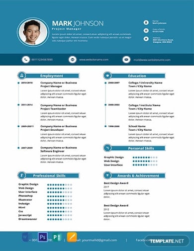 free-modern-project-manager-resume
