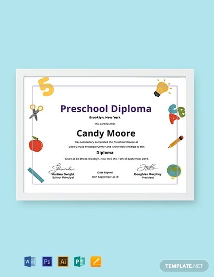 free-preschool-diploma-certificate-template