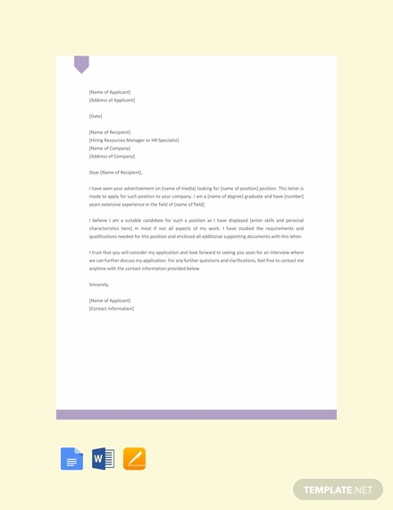 free request letter for job template 440x570
