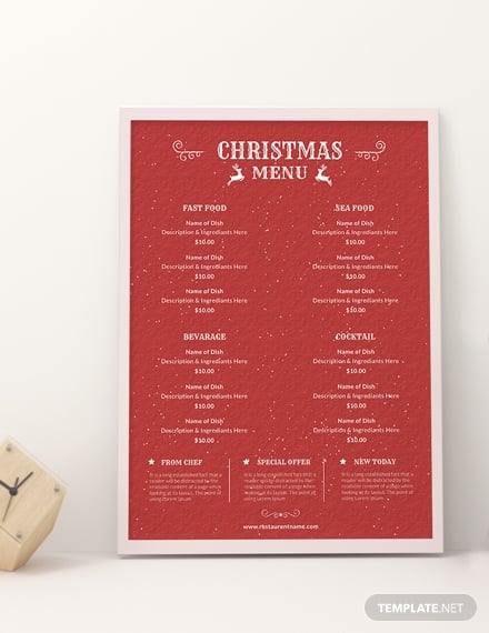 free-retro-christmas-menu-template