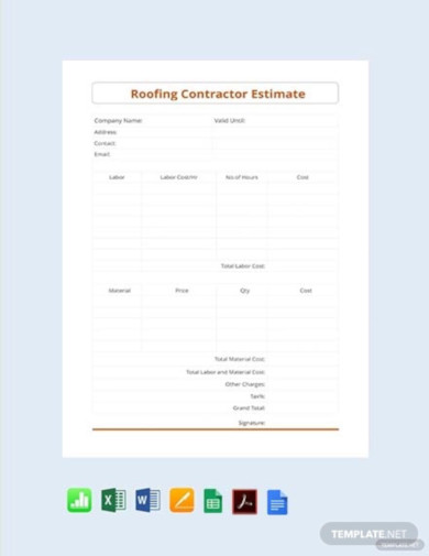 free-roofing-contractor-estimate-template