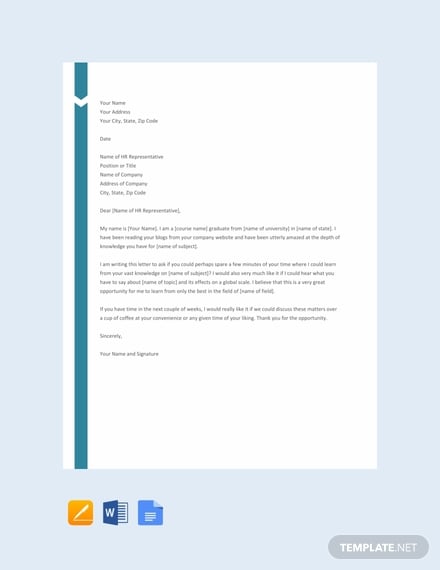 Letter of Interest Templates - Google Docs, MS Word, Pages, PDF