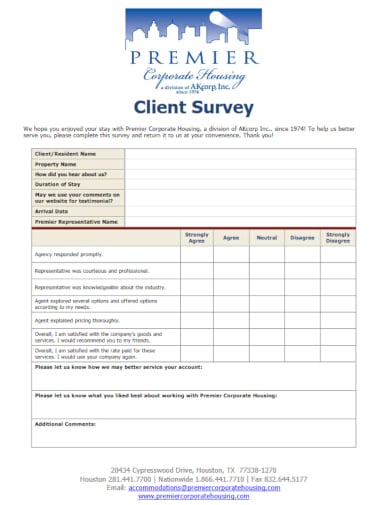 free travel agency feedback form template