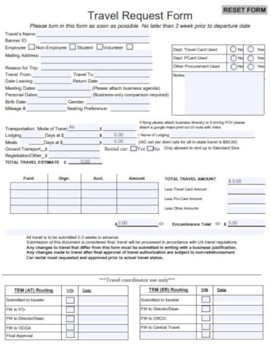 free-travel-request-form-template