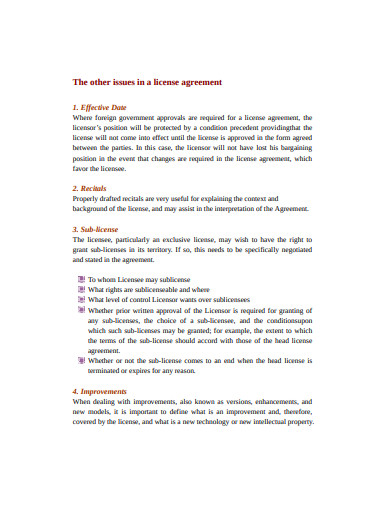 general license agreement example