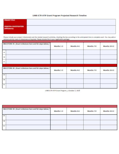 grant-program-projected-research-timeline-template