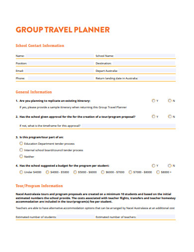 group travel planner