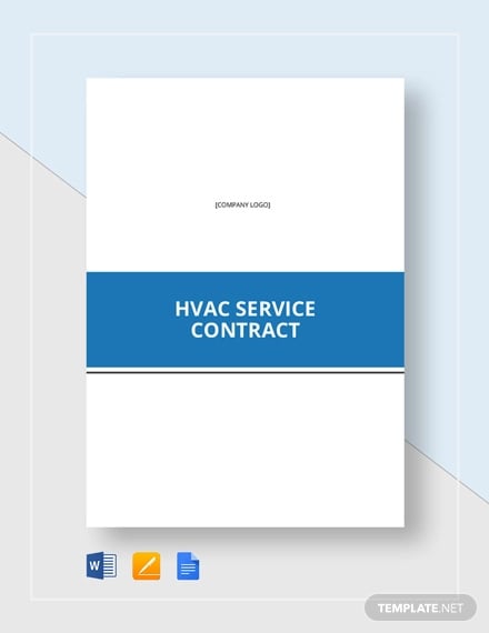 hvac service contract template
