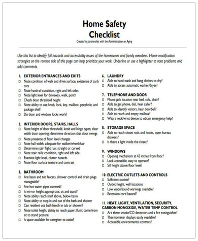 13+ Safety Checklist Templates - Google Docs, MS Word, Pages, PDF