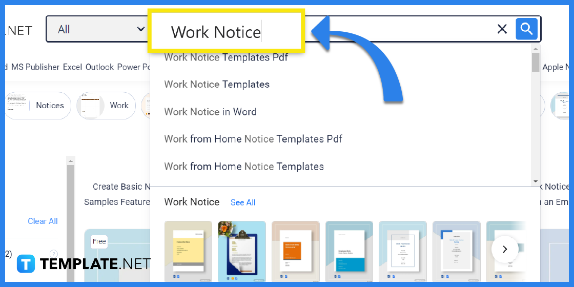how to make create a work notice step