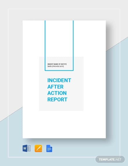 incident after action report template