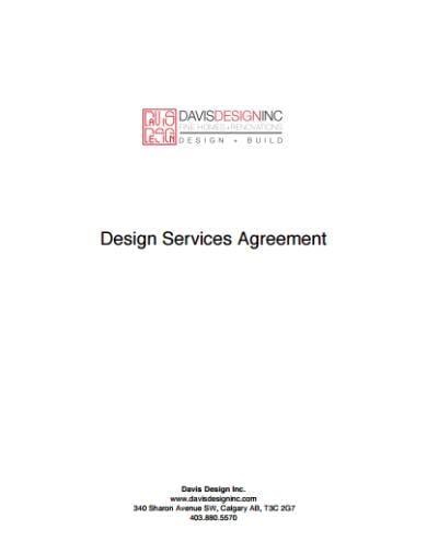 interior design services agreement sample