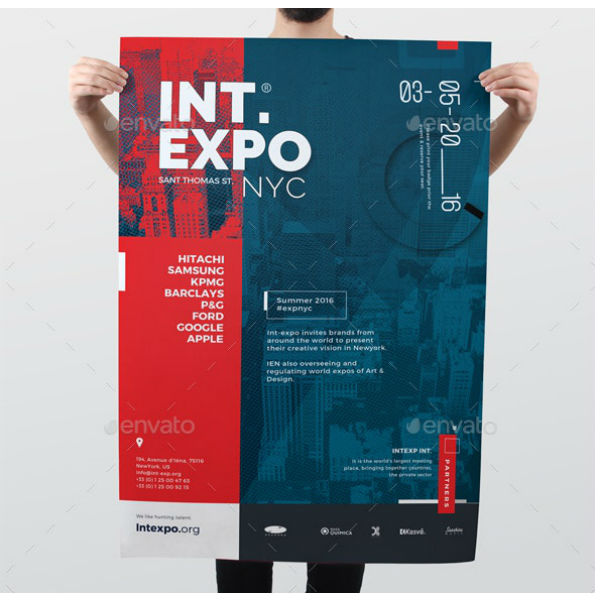 international expo event poster template