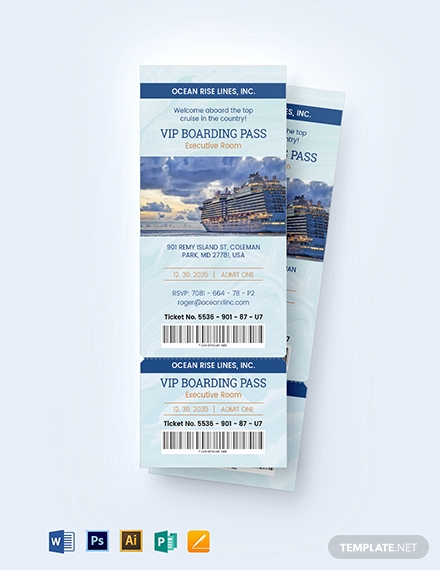 invitation pass vip ticket design