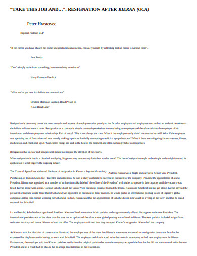 9+ Job Resignation Templates in Google Docs | Word | Pages | PDF | Free