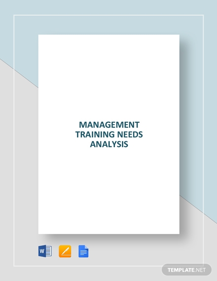 management training needs analysis